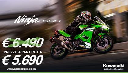 Ninja 500: tua a partire da € 5.690